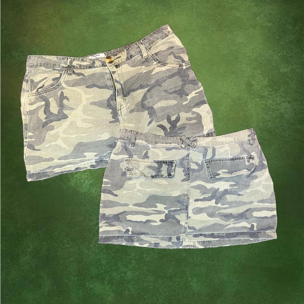 mini camo skirt